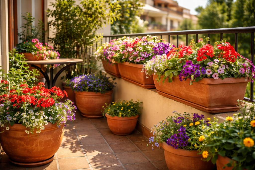 Macetas de barro artesanales para preparar tu terraza en primavera